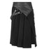 SiaLinda for Men: Herrenrock Blaengur, Kilt Stil, asymetrisch, Baumwolle, schwarz - SiaLinda.com